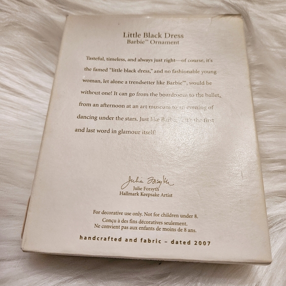 NWT Barbie Little Black Dress Ornament 2007 - Picture 6 of 9